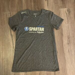 Craft Spartan Race Super Finisher Shirt Women’s L Gray Blue OCR Tee